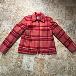 Vintage Women's Red Plaid Blazer